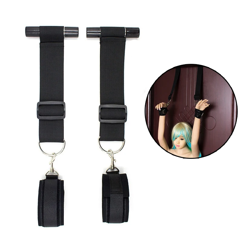 

Sex Hang Door Swing Handcuffs Window Hanging Hand Cuffs Fetish Fantasy BDSM Bondage Restraints Harness Wrist Strap Belt Sex Toys