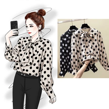 COIGARSAM 4XL Plus Size Chiffon Shirt Womens tops Spring Women shirts Black Apricot 1871
COIGARSAM 4XL Plus Size Chiffon Shirt Womens tops Spring Women shirts Black Apricot 1871