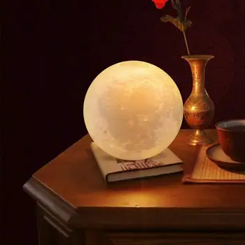 Hot Sale Night Lights Skillful Manufacture 3D Print LED Moon Light USB Rechargeable 3 Colors Touch Bedside Night Lamp Gifts
Hot Sale Night Lights Skillful Manufacture 3D Print LED Moon Light USB Rechargeable 3 Colors Touch Bedside Night Lamp Gifts