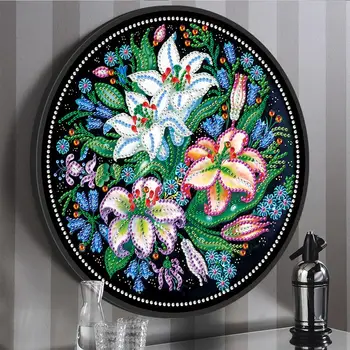 Flower Pattern Mural Tessles Diamond Painting With Round Frame Color Box 5D Diamond Embroidery DIY Arts Home Wall Decor Gift
Flower Pattern Mural Tessles Diamond Painting With Round Frame Color Box 5D Diamond Embroidery DIY Arts Home Wall Decor Gift