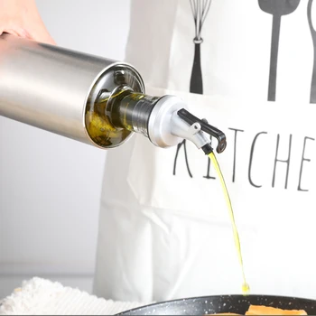 Stainless Steel+Glass Oil Bottle Gravy Boats,Leak-proof Soy Sauce Vinegar Cruet Storage Bottle Dispenser,Kitchen Cooking Tools
Stainless Steel+Glass Oil Bottle Gravy Boats,Leak-proof Soy Sauce Vinegar Cruet Storage Bottle Dispenser,Kitchen Cooking Tools