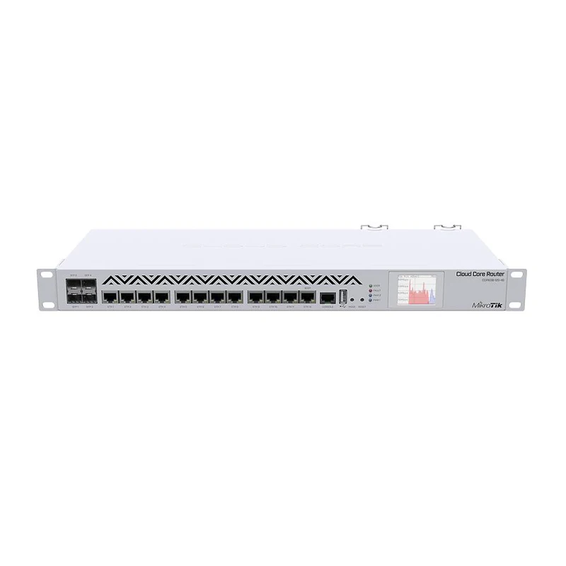 Mikrotik CCR1036-12G-4S Router 1U rackmount, 12xGigabit Ethernet, 4xSFP cages, LCD, 36 cores x 1.2GHz CPU, 4GB RAM, RouterOS L6
Mikrotik CCR1036-12G-4S Router 1U rackmount, 12xGigabit Ethernet, 4xSFP cages, LCD, 36 cores x 1.2GHz CPU, 4GB RAM, RouterOS L6