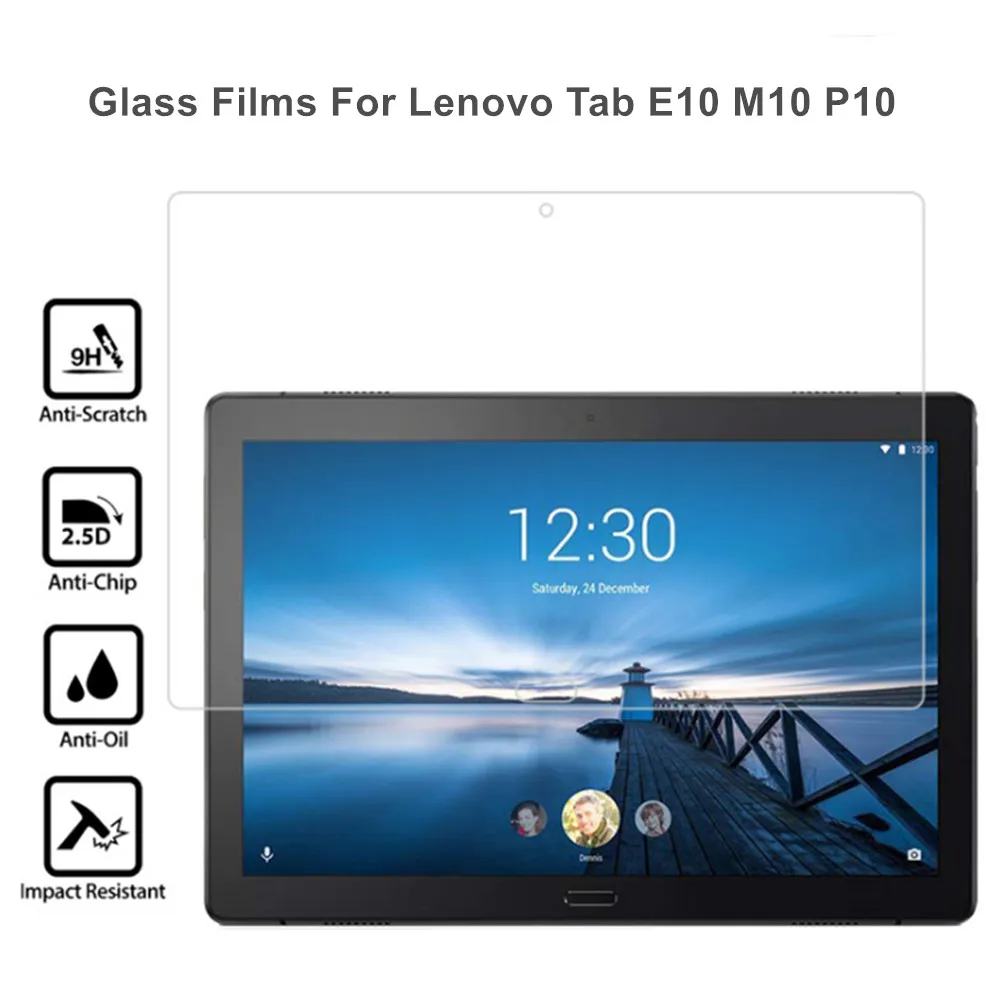 Tempered Glass Protector for Lenovo Tab E10 TB-X104F/L M10 TB-X605F/L P10 TB-X705L/F Glass Film
Tempered Glass Protector for Lenovo Tab E10 TB-X104F/L M10 TB-X605F/L P10 TB-X705L/F Glass Film