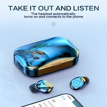 Bluetooth 5.0 TWS Wireless Earphones Smart Touch Earbuds LED Digital Display Headset with Charging Case Support Phone Charging
Bluetooth 5.0 TWS Wireless Earphones Smart Touch Earbuds LED Digital Display Headset with Charging Case Support Phone Charging