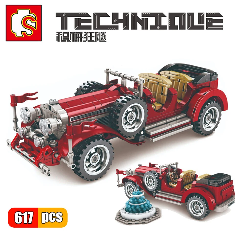 Sembo 617Pcs Technic MOC Vintage Car Model Building Blocks Racing Car Model Bricks Kids Christmas Gifts Toys for Boys
Sembo 617Pcs Technic MOC Vintage Car Model Building Blocks Racing Car Model Bricks Kids Christmas Gifts Toys for Boys