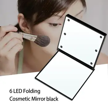 Square Makup Mirror Dual Sided Illuminated Foldable 6 LED Light Makeup Mirror Travel Folding Durable Compact Pocket Mirror Tools
Square Makup Mirror Dual Sided Illuminated Foldable 6 LED Light Makeup Mirror Travel Folding Durable Compact Pocket Mirror Tools
