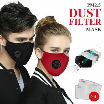 PM2.5 Respirator Face Masks Haze Anti Pollution Air Purifying Reusable Dust Mask 2 Filters Easy Breathe Washable Face Mask Mouth
PM2.5 Respirator Face Masks Haze Anti Pollution Air Purifying Reusable Dust Mask 2 Filters Easy Breathe Washable Face Mask Mouth
