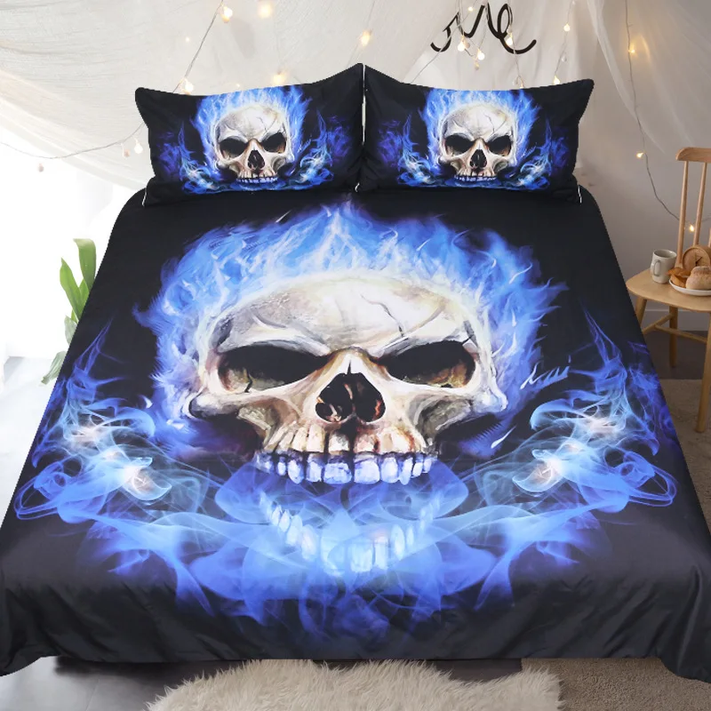 3D Blue Flame Skull Printed Solid Bedding Sets Home Textile 1pc Pillowcase High Quality Lovely Pattern Skull Duvet Cover I
3D Blue Flame Skull Printed Solid Bedding Sets Home Textile 1pc Pillowcase High Quality Lovely Pattern Skull Duvet Cover I