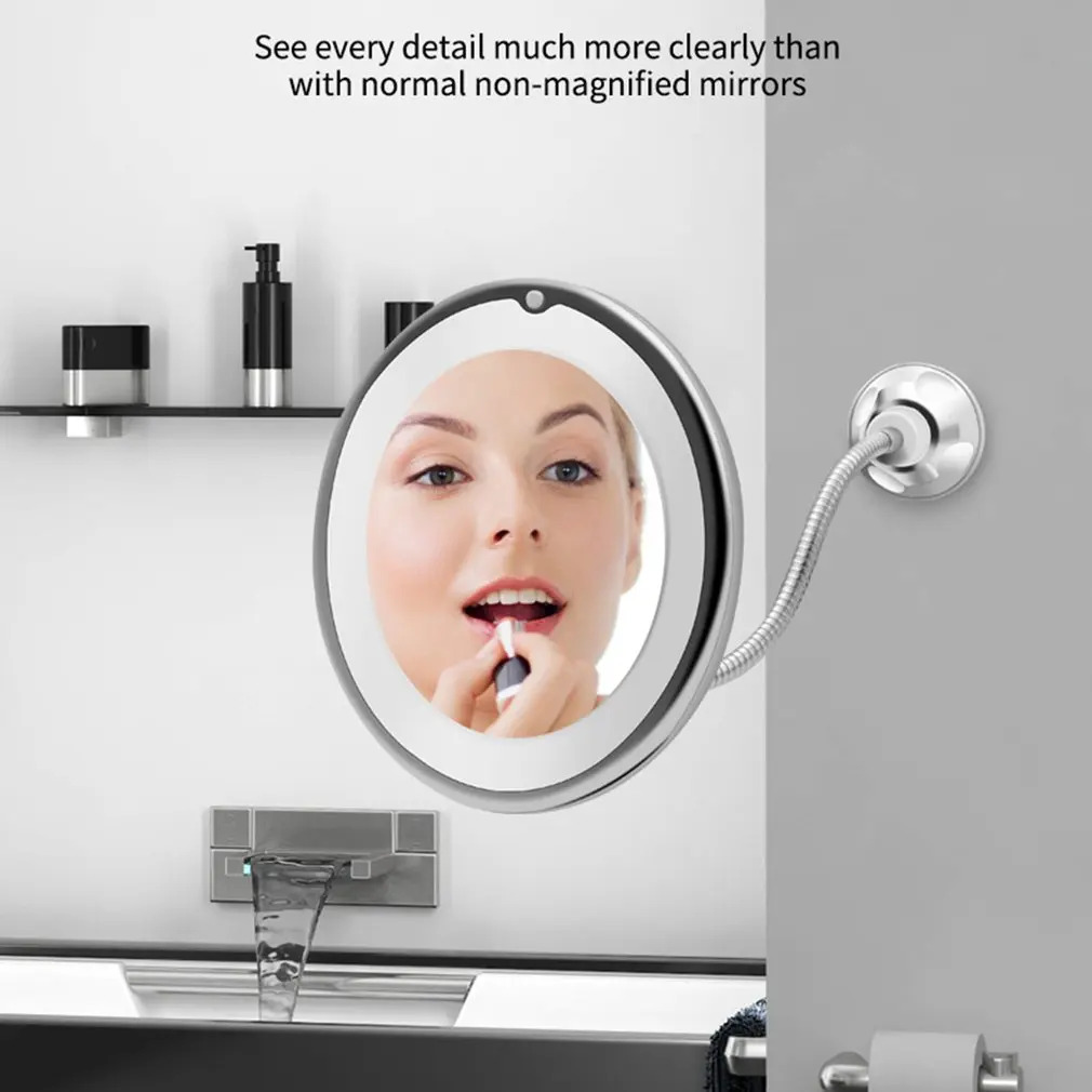 Dropshipping Flexible LED Mirror Makeup Mirror with Led Light Vanity Mirrors 10X Magnifying Mirrors Light Rotate
Dropshipping Flexible LED Mirror Makeup Mirror with Led Light Vanity Mirrors 10X Magnifying Mirrors Light Rotate