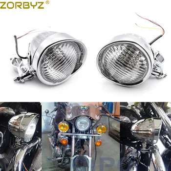 ZORBYZ Motorcycle Chrome Metal Passing Spot Fog Light With Roll Cage Guard Bar Tube Mount Bracket Clamp For Honda Yamaha Custom
ZORBYZ Motorcycle Chrome Metal Passing Spot Fog Light With Roll Cage Guard Bar Tube Mount Bracket Clamp For Honda Yamaha Custom