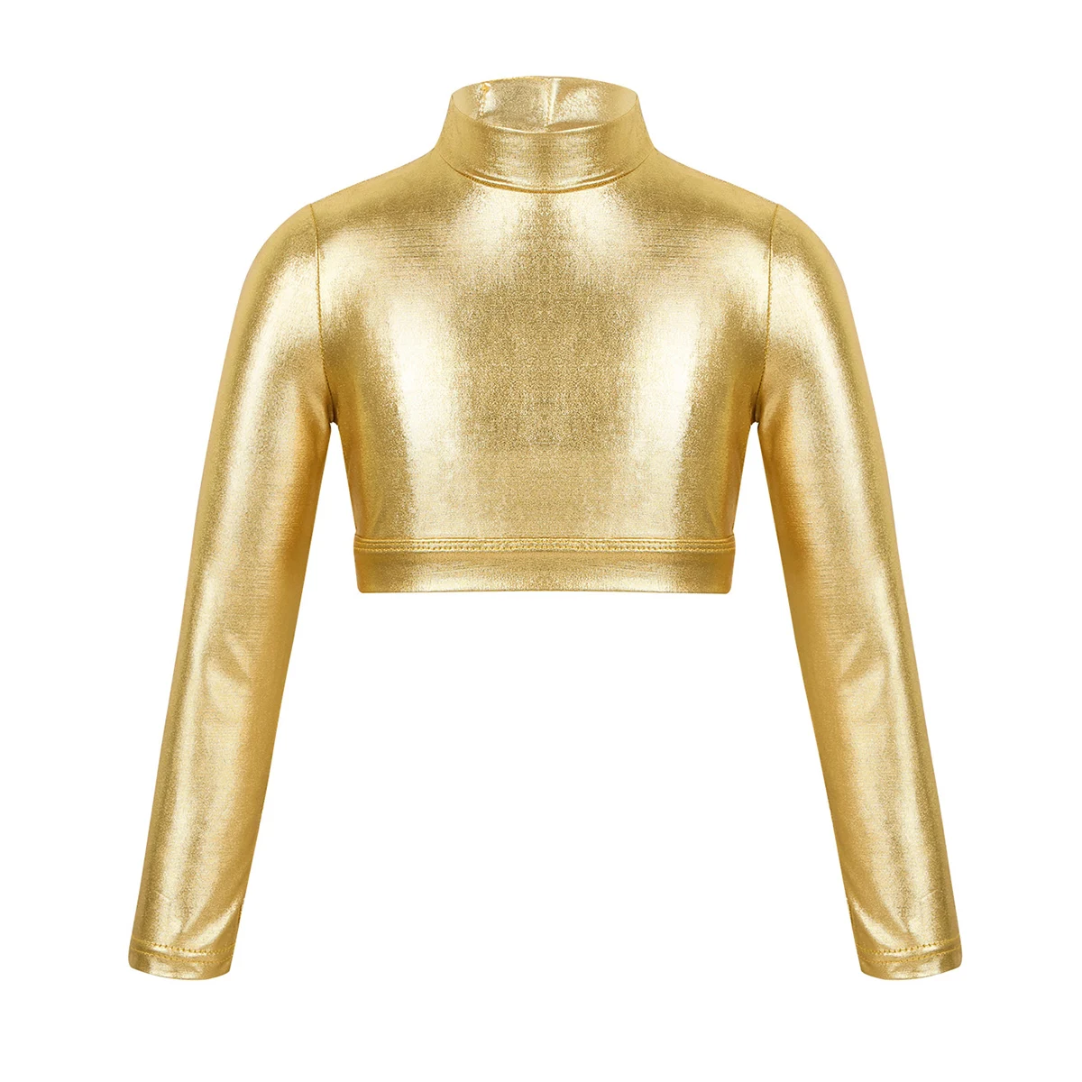 Kids Girls Shiny Dance Sports Crop Tops T-shirt Long Sleeves Glossy Metallic Top Gymnastics Dancing Stage Performance Costume
Kids Girls Shiny Dance Sports Crop Tops T-shirt Long Sleeves Glossy Metallic Top Gymnastics Dancing Stage Performance Costume