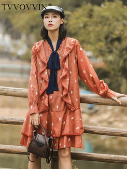 Korea can ship Lattice Dresses famale 2020 spring new ruffles patchwork tie collar long sleeve Loose women clothes YJ018
Korea can ship Lattice Dresses famale 2020 spring new ruffles patchwork tie collar long sleeve Loose women clothes YJ018