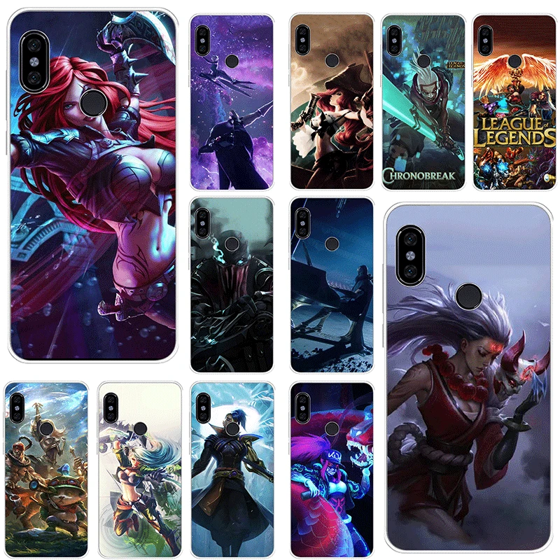 Мобильный телефон чехол для Xiaomi Redmi Note 4 4X 3 5 6 7 Pro 5A Жесткий Чехол LOL League Of Legends |