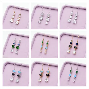 CINDY XIANG New Arrival Cubic Zirconia Geometric Drop Earrings For Women Summer Style Fashion Earrings High Quality New 2020
CINDY XIANG New Arrival Cubic Zirconia Geometric Drop Earrings For Women Summer Style Fashion Earrings High Quality New 2020