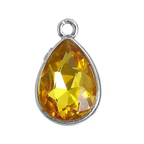 12 Months Birthstone Charms Tiny Water Drop Pendants Silver Color Faceted For DIY Birthdays Jewelry Making 19*12mm, 10 PCs
12 Months Birthstone Charms Tiny Water Drop Pendants Silver Color Faceted For DIY Birthdays Jewelry Making 19*12mm, 10 PCs