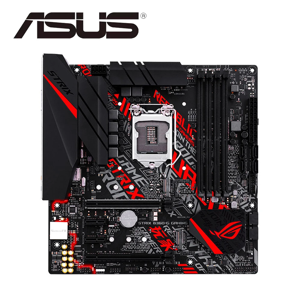 ASUS ROG STRIX B360-G GAMING Motherboard Desktop B360 Chipset DDR4 LGA 1151 Socket Micro-ATX Mainboard PCI-E 3.0
ASUS ROG STRIX B360-G GAMING Motherboard Desktop B360 Chipset DDR4 LGA 1151 Socket Micro-ATX Mainboard PCI-E 3.0