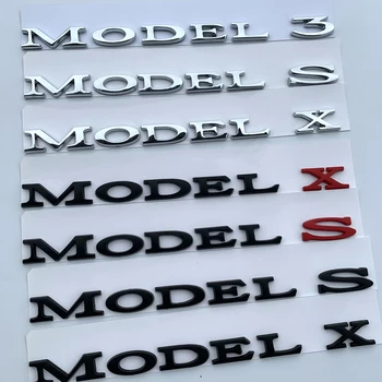 MODEL 3 MODEL S MODEL X Letters Emblem for Tesla Car Styling Refitting High Performance Trunk Logo Sticker Chrome Black Red
MODEL 3 MODEL S MODEL X Letters Emblem for Tesla Car Styling Refitting High Performance Trunk Logo Sticker Chrome Black Red