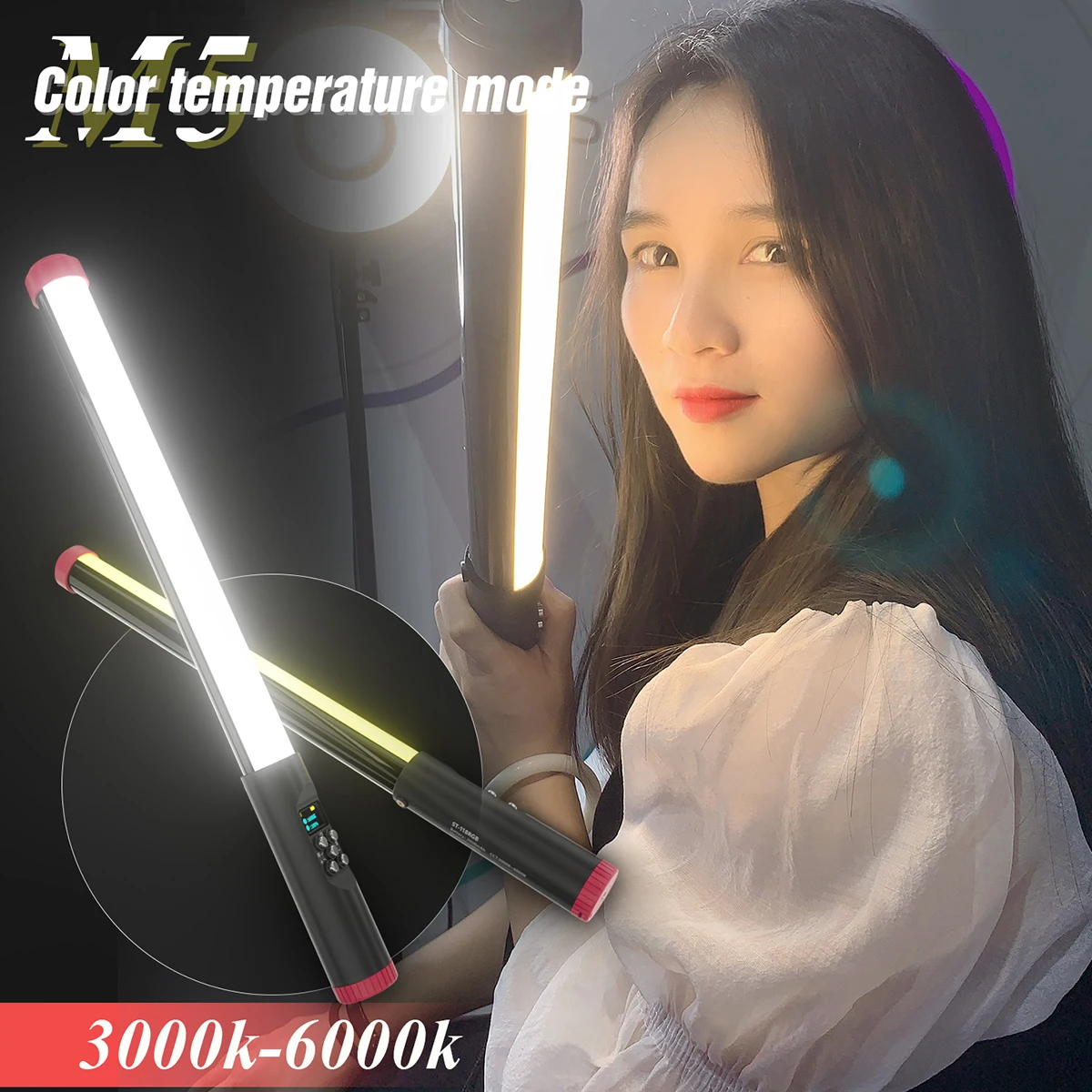 Photographic Fill Light, LED Hand Video Light Stick, RGB, 30 m Waterproof, Photography Light ,Photo and Video Atmosphere Effect
Photographic Fill Light, LED Hand Video Light Stick, RGB, 30 m Waterproof, Photography Light ,Photo and Video Atmosphere Effect