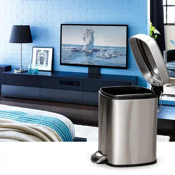 Stainless Steel Kitchen Trash Can With Step Pedal Cleaning Storage Bin With Removable Trash Bin Liner Home Waste Garbage Bin
Stainless Steel Kitchen Trash Can With Step Pedal Cleaning Storage Bin With Removable Trash Bin Liner Home Waste Garbage Bin