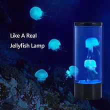 

Led jellyfish lamp Atmosphere Bedside Night Light Color Changing Aquarium Lava Tank USB Relaxing Mood Lights for Kids Gifts