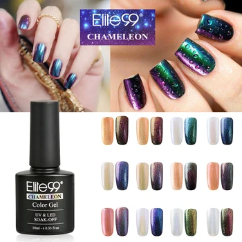 

Elite99 10ml Chameleon Nail Gel Polish Black Base Needed Semi-Permanent UV Varnish Nails Color Changing Nail Art Manicure Gellak