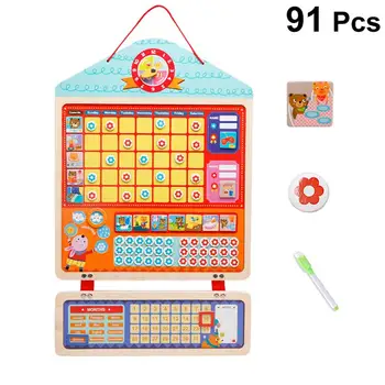 1 Set of Responsibility Chart Toy Cartoon Durable Magnetic Rewarding Board for Kids
1 Set of Responsibility Chart Toy Cartoon Durable Magnetic Rewarding Board for Kids