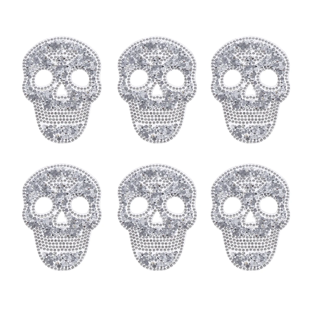 Set Of 6 Rhinestones Motif Skull Applique Iron-on Transfer Hotfix Glitter Hot Fix
Set Of 6 Rhinestones Motif Skull Applique Iron-on Transfer Hotfix Glitter Hot Fix