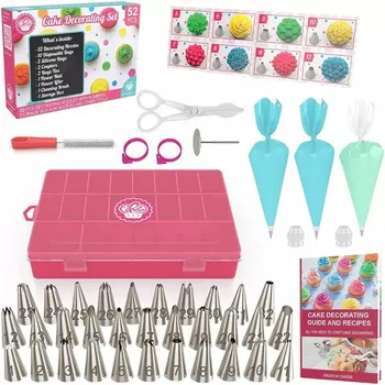Selling 52-piece Cake Nozzle Cream Decorator TPU Pastry Bag Decorating Tool Set Cake Tool Baking Tool Set Creativo
Selling 52-piece Cake Nozzle Cream Decorator TPU Pastry Bag Decorating Tool Set Cake Tool Baking Tool Set Creativo