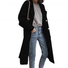 Elegant and 2021 New Fashionable Women's Windbreaker Lapel Long-sleeved Double-breasted Loose Woolen Coat Women Korean Style
Elegant and 2021 New Fashionable Women's Windbreaker Lapel Long-sleeved Double-breasted Loose Woolen Coat Women Korean Style