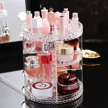 360 Degree Rotation Transparent Acrylic Cosmetics Storage Box Fashion Spin Multi-function Detachable Makeup Beauty Organizer
360 Degree Rotation Transparent Acrylic Cosmetics Storage Box Fashion Spin Multi-function Detachable Makeup Beauty Organizer