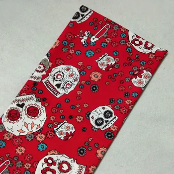 Pretty Punk Cool Abstract Flower Flower Skull printed cotton spandex fabric 50x130cm floral skull fabric elastic fabric Bedding 
Pretty Punk Cool Abstract Flower Flower Skull printed cotton spandex fabric 50x130cm floral skull fabric elastic fabric Bedding