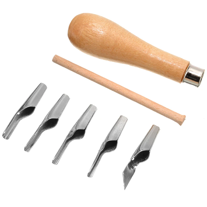 5pcs Student Engraving Carving Tool Kit Wood Leathercraft Chisel Carving Tool Set DIY Manual Craft Tool Supplies for Beginner
5pcs Student Engraving Carving Tool Kit Wood Leathercraft Chisel Carving Tool Set DIY Manual Craft Tool Supplies for Beginner