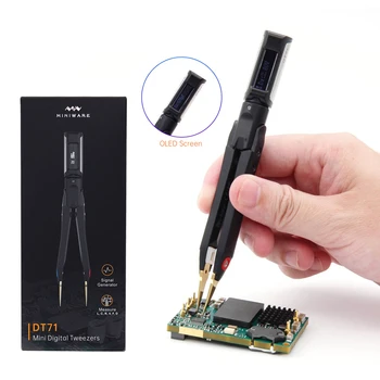 DT71 Mini Digital Smart Tweezers SMD Tester LCR Meter Diode Resistor Capacitor Checker Signal Generator Debugging Reparing Tool
DT71 Mini Digital Smart Tweezers SMD Tester LCR Meter Diode Resistor Capacitor Checker Signal Generator Debugging Reparing Tool
