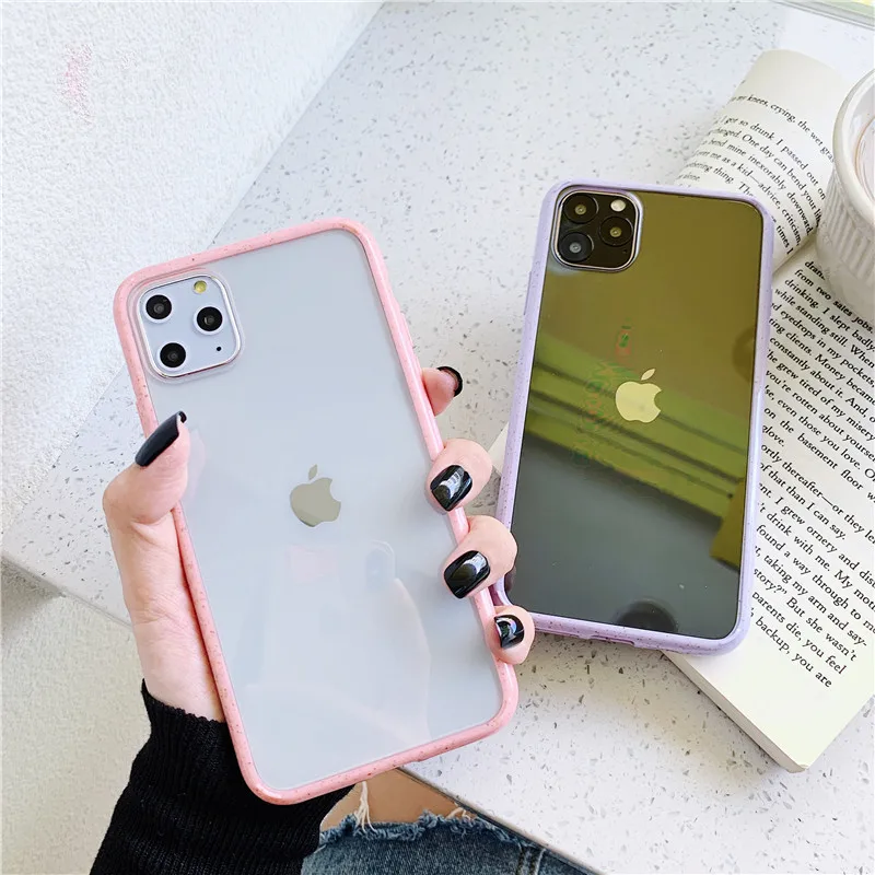 Solid color wheat straw phone case for Apple iPhone 11 pro max xs max xr 8p 7 plus creative transparent acrylic protective cover
Solid color wheat straw phone case for Apple iPhone 11 pro max xs max xr 8p 7 plus creative transparent acrylic protective cover