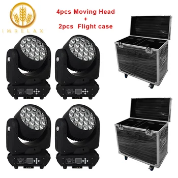 IMRELAX Excellent Effect 4pcs 19*15W RGBW 4in1 LED Moving Head Light With Flight Case
IMRELAX Excellent Effect 4pcs 19*15W RGBW 4in1 LED Moving Head Light With Flight Case