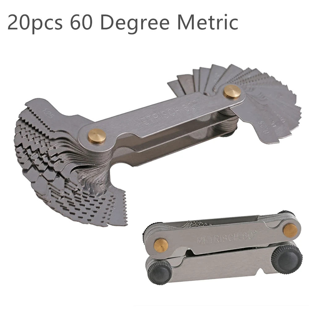 55/60 Degree Measuring gauge double-head metric thread pitch gauge for measuring instruments Thread gauge metric/inch system
55/60 Degree Measuring gauge double-head metric thread pitch gauge for measuring instruments Thread gauge metric/inch system