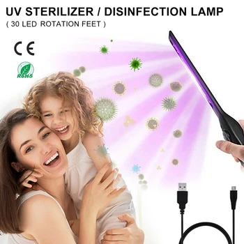 USB Power UV Sterilizer Lamp Rechargeable Home Portable Ultraviolet Disinfection Bactericidal Lamp UV Germicidal Lamp Sterilizer
USB Power UV Sterilizer Lamp Rechargeable Home Portable Ultraviolet Disinfection Bactericidal Lamp UV Germicidal Lamp Sterilizer
