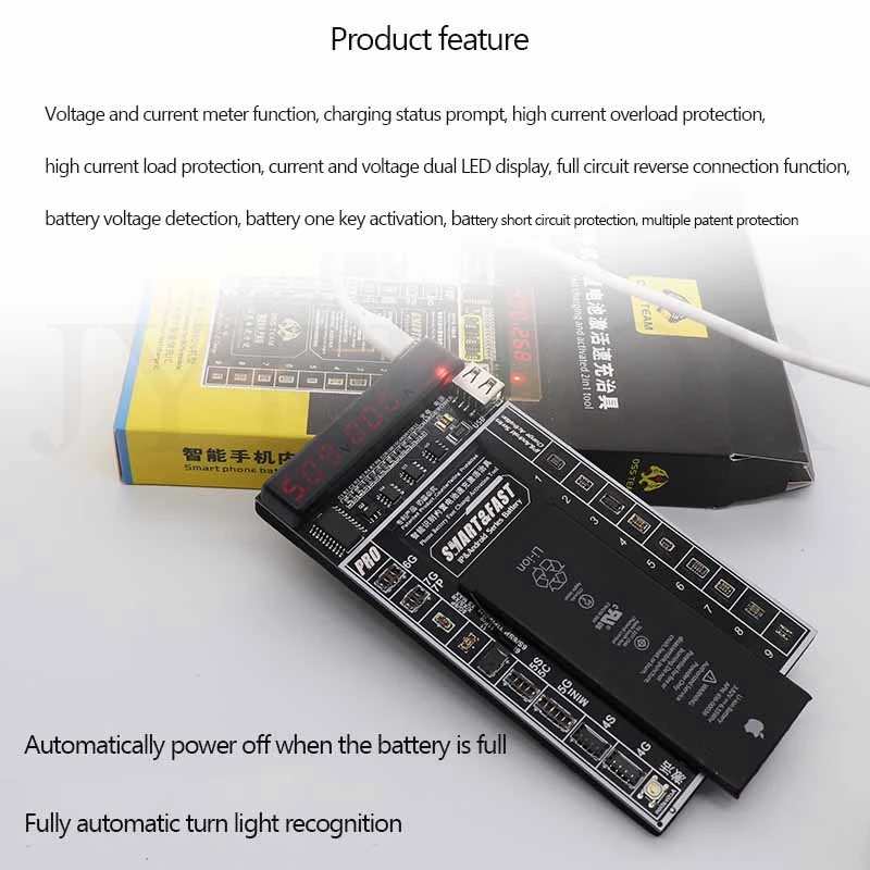 Jyrkior For iPhone X/XS/MAX 11 Pro Max 8/8P/7/Samsung Battery Fast Charger /Activation Circuit Tester PCB Board Repair Tools
