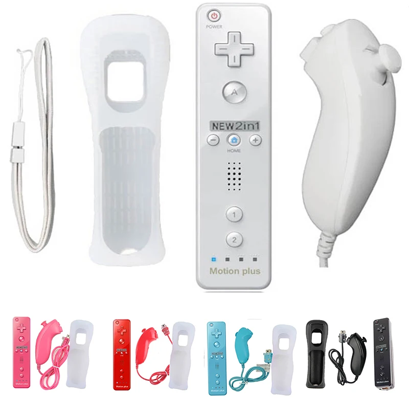 2 in 1 For Nintendo Wii Motion Plus Wireless Remote Gamepad Controller for Nintendo Wii Nunchuck Remote Controle Joystick Joypad
2 in 1 For Nintendo Wii Motion Plus Wireless Remote Gamepad Controller for Nintendo Wii Nunchuck Remote Controle Joystick Joypad