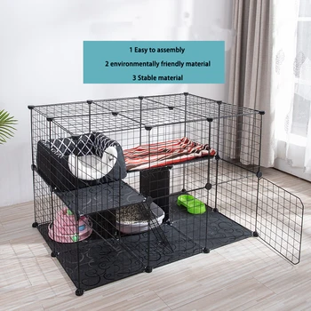 Papipet DIY Cat Cage Home Indoor Easy Assembly Cat Villa Stable Iron Cat House Cat Fence Original Cat Building Three Floors
Papipet DIY Cat Cage Home Indoor Easy Assembly Cat Villa Stable Iron Cat House Cat Fence Original Cat Building Three Floors