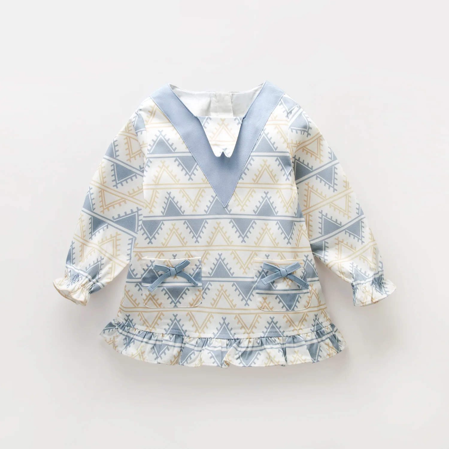 Party Princess Dress Long Sleeve Sweet Style Beige Baby Girls Printed Dress Fashion Todder Princess Costume Clothing Wholesale 
Party Princess Dress Long Sleeve Sweet Style Beige Baby Girls Printed Dress Fashion Todder Princess Costume Clothing Wholesale