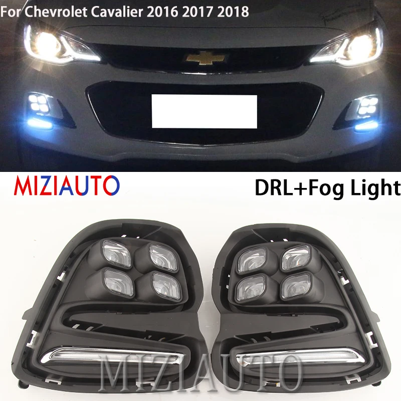 1 SET DRL For Chevrolet Cavalier 2016 2017 2018 Daytime Running Lights Turn Signal Fog Lamp Cover 12V ABS LED 3Color Car Styling
1 SET DRL For Chevrolet Cavalier 2016 2017 2018 Daytime Running Lights Turn Signal Fog Lamp Cover 12V ABS LED 3Color Car Styling