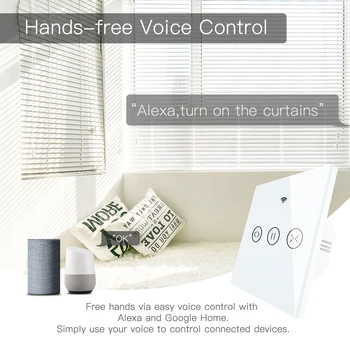 Smart Remote Home Electric Curtain Control WiFi Touch Switch for Electric Curtain Blind Shutter Voice Control for Alexa
Smart Remote Home Electric Curtain Control WiFi Touch Switch for Electric Curtain Blind Shutter Voice Control for Alexa