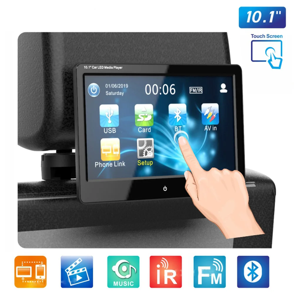 10.1 Inch inch Car Headrest Monitor Player +AV Player Remote Controller with Cable kit Car Pillow LCD monito
10.1 Inch inch Car Headrest Monitor Player +AV Player Remote Controller with Cable kit Car Pillow LCD monito