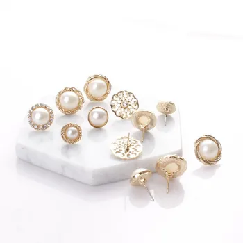 Korean Kpop leaf Applepine CZ Rhinestone Cute Simple Crystal Geometric Pearl Elegant Girls Stud Earrings Set for Women Gift lot
Korean Kpop leaf Applepine CZ Rhinestone Cute Simple Crystal Geometric Pearl Elegant Girls Stud Earrings Set for Women Gift lot