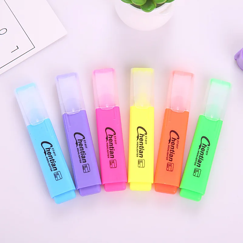 Markers set Macaroon cute Color Colorful Highlighters Pastel Markers 6 Colors Single Text Focus Marker Pens for School Office
Markers set Macaroon cute Color Colorful Highlighters Pastel Markers 6 Colors Single Text Focus Marker Pens for School Office