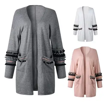 Fashion Sweater Cardigans Women Long Sleeve Loose Sweater knitting Jacket Coat Casual Mid Coat Lapel long cardigan for ladies
Fashion Sweater Cardigans Women Long Sleeve Loose Sweater knitting Jacket Coat Casual Mid Coat Lapel long cardigan for ladies