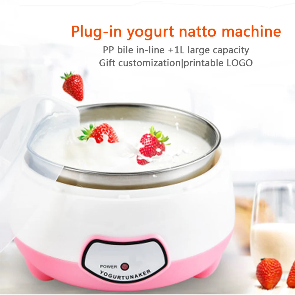 Yogurt maker 1L Automatic Yogurt machine Household DIY Yogurt tools Kitchen appliance Stainless steel
Yogurt maker 1L Automatic Yogurt machine Household DIY Yogurt tools Kitchen appliance Stainless steel