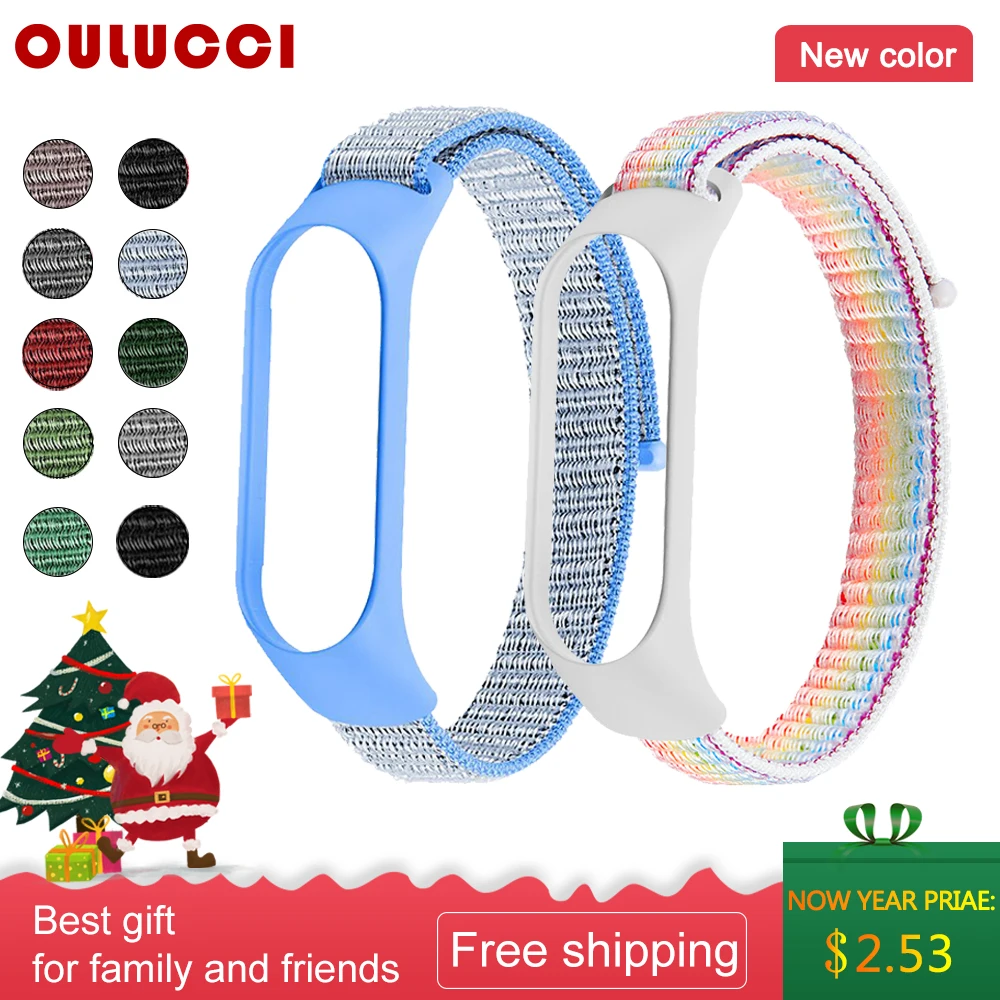 OULUCCI Nylon strap for xiaomi mi band 4 strap Sports breathable strap accessories Replacement strap for mi band 4/3 bracelet
OULUCCI Nylon strap for xiaomi mi band 4 strap Sports breathable strap accessories Replacement strap for mi band 4/3 bracelet