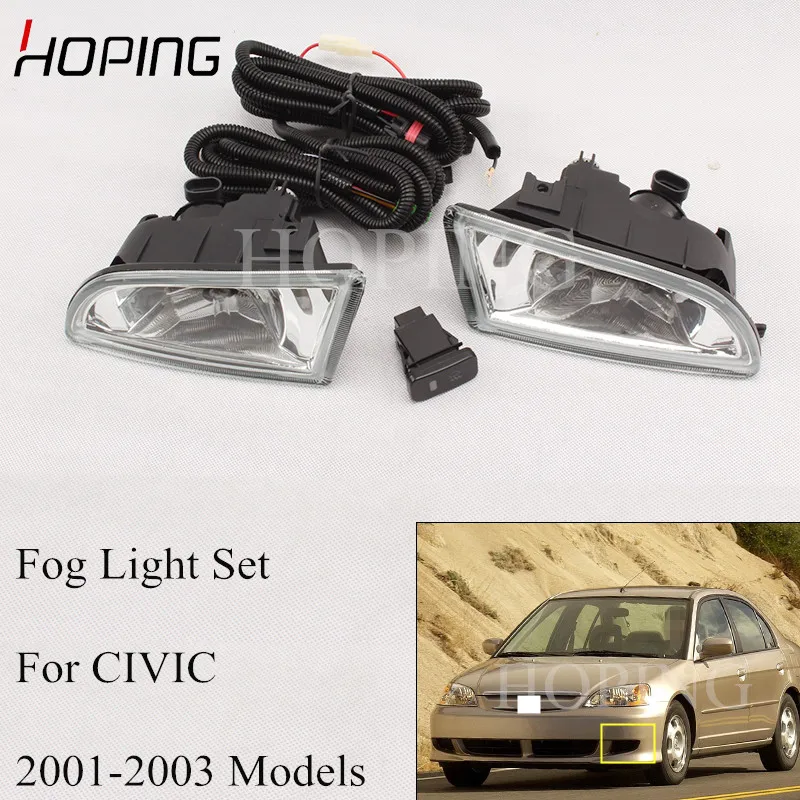 1 Set High Quality Front Fog Light Modification Set For HONDA CIVIC 2001 2002 2003 Fog Lamp Halogen 9006 51W Harness Kit
1 Set High Quality Front Fog Light Modification Set For HONDA CIVIC 2001 2002 2003 Fog Lamp Halogen 9006 51W Harness Kit